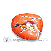 Aboriginal Handpainted Message Stone