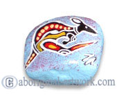 Aboriginal Handpainted Message Stone