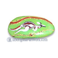 Aboriginal Handpainted Message Stone