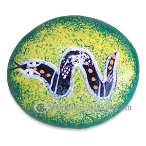 Aboriginal Handpainted Message Stone