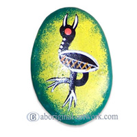 Aboriginal Handpainted Message Stone