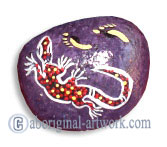 Aboriginal Handpainted Message Stone