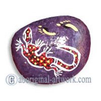 Aboriginal Handpainted Message Stone