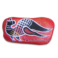 Aboriginal Handpainted Message Stone