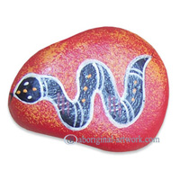 Aboriginal Handpainted Message Stone