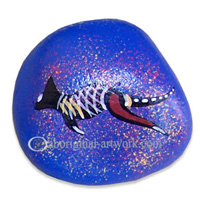 Aboriginal Handpainted Message Stone