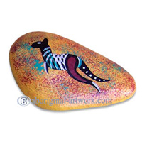 Aboriginal Handpainted Message Stone