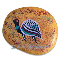 Aboriginal Handpainted Message Stone