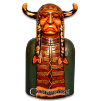 Native American Carving, Handcarved From Albesia Wood