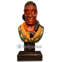 Native American Carving, Handcarved From Albesia Wood