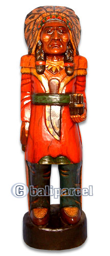 Native American Carving, Handcarved From Albesia Wood