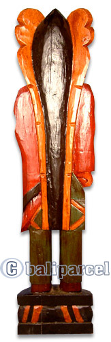 Native American Carving, Handcarved From Albesia Wood