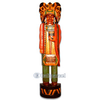 Native American Carving, Handcarved From Albesia Wood