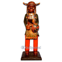 Native American Carving, Handcarved From Albesia Wood