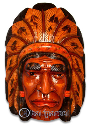 Native American Carving, Handcarved From Albesia Wood