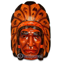 Native American Carving, Handcarved From Albesia Wood