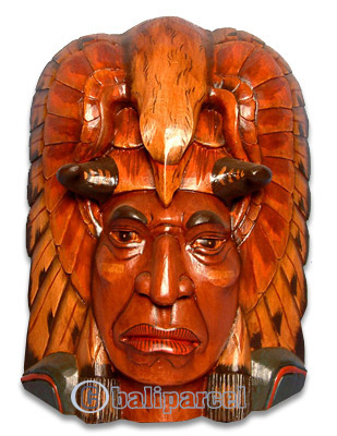 Native American Carving, Handcarved From Albesia Wood