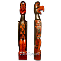 Native American Carving, Handcarved From Albesia Wood