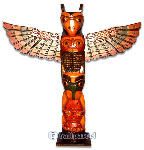 Native American Carving, Handcarved From Albesia Wood