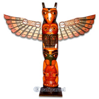 Native American Carving, Handcarved From Albesia Wood