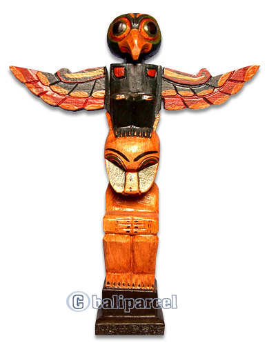 Native American Carving, Handcarved From Albesia Wood