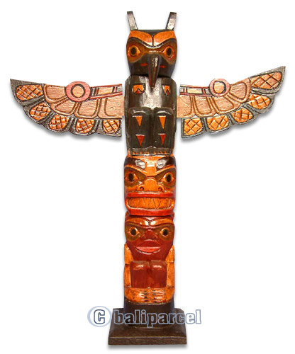 Native American Carving, Handcarved From Albesia Wood