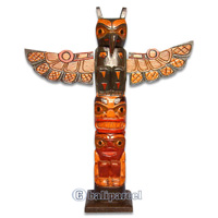 Native American Carving, Handcarved From Albesia Wood