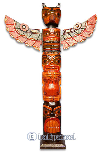Native American Carving, Handcarved From Albesia Wood