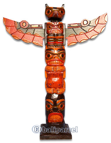 Native American Carving, Handcarved From Albesia Wood