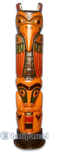 Native American Carving, Handcarved From Albesia Wood