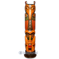 Native American Carving, Handcarved From Albesia Wood