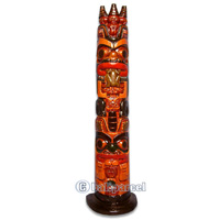 Native American Carving, Handcarved From Albesia Wood