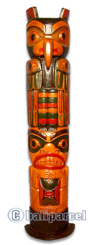 Native American Carving, Handcarved From Albesia Wood
