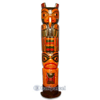 Native American Carving, Handcarved From Albesia Wood