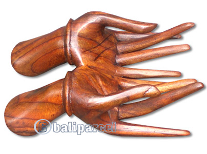 Wooden Hand Name Card Holder, Handcrafted From Sono Wood