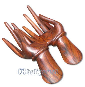 Wooden Hand Name Card Holder, Handcrafted From Sono Wood