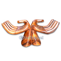 Wooden Hand Name Card Holder, Handcrafted From Suar Wood