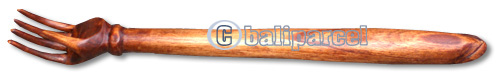 Wooden Hand For Scratching Backs, Handcrafted From Hibiscus Wood