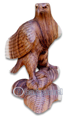 Wooden Eagle Handcarved From Suar Wood
