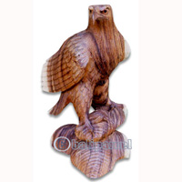 Wooden Eagle Handcarved From Suar Wood