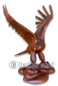 Wooden Eagle Handcarved From Suar Wood