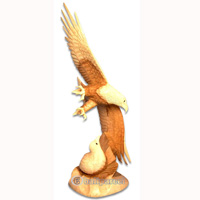 Wooden Eagle Handcarved From Suar Wood