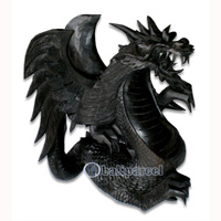 Wooden Dragon Carving, Hand Carved From Suar Wood ( Please Request The Color)