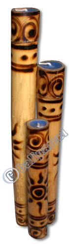 Bamboo Candle Set Of 3