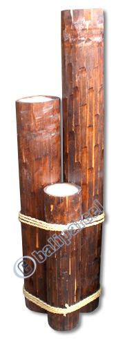 Bamboo Candle Set Of 3