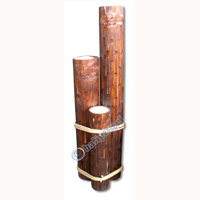 Bamboo Candle Set Of 3