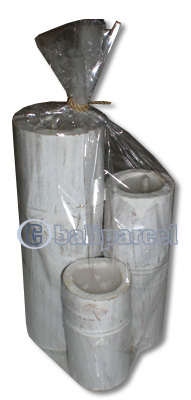 Bamboo Candle Set Of 3