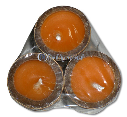 Bamboo Candle Set Of 3