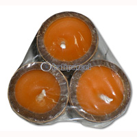 Bamboo Candle Set Of 3