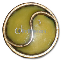 Yin Yang Candle In Terracotta